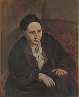Pablo Picasso, 1905–06, Portrait of Gertrude Stein, oil on canvas, 100 x 81.3 cm Metropolitan Museum of Art, New York City