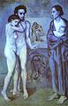 巴勃羅·畢卡索《人生（或譯生活）》，1903年，現藏於克利夫蘭藝術博物館